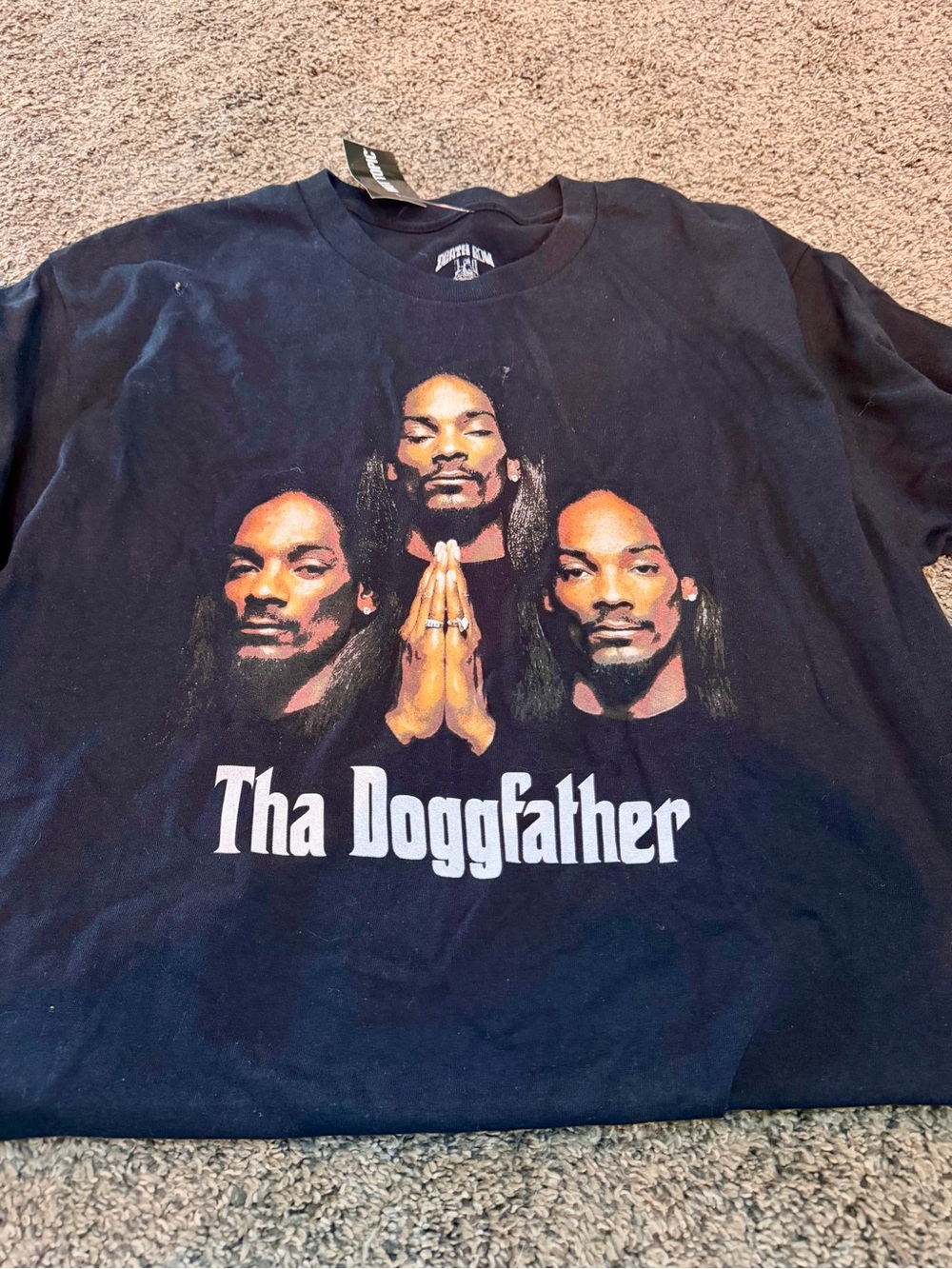 Hot Topic Black 'Tha Doggfather' Graphic Dog T-Shirt